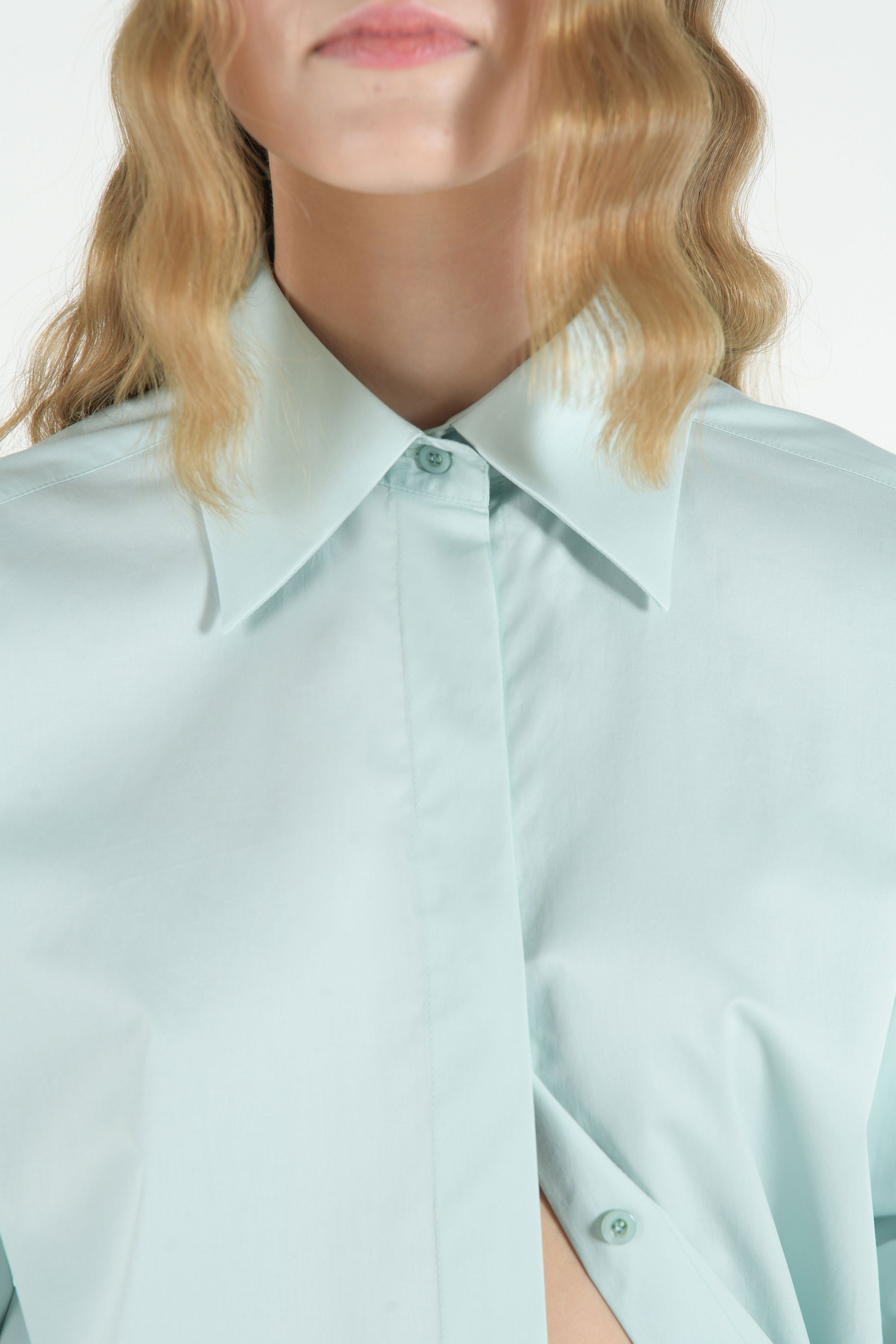 Oversize Shirt in Mint Green