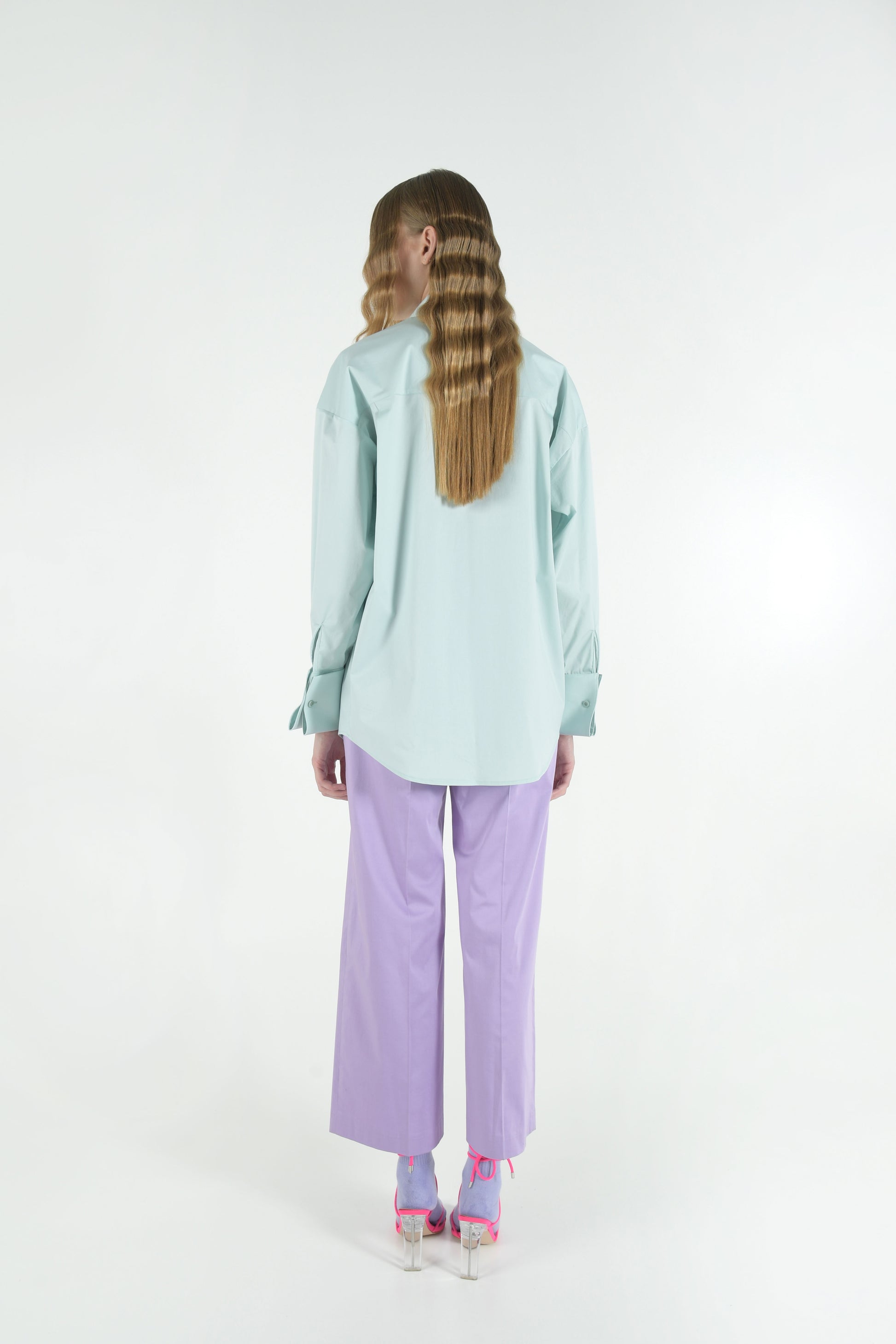 Oversize Shirt in Mint Green